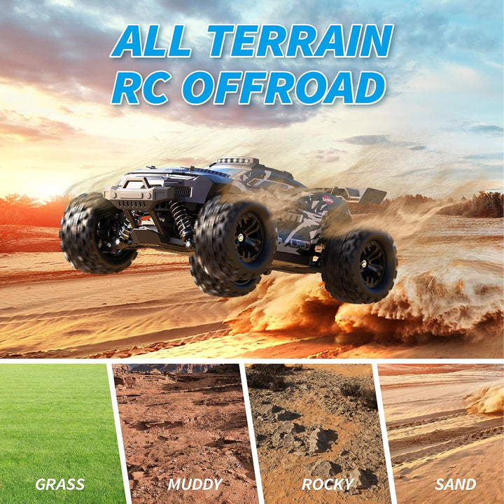 snookids Ferngesteuertes Auto - 1:18 High Speed RC Auto Offroad Buggy 40 km/h, 2,4 GHz 4WD All Terra