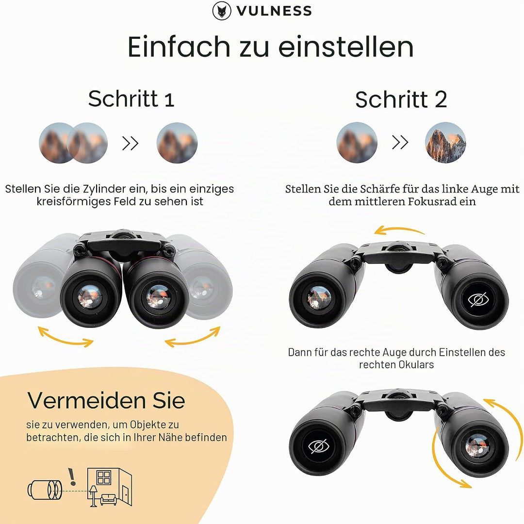Fernglas für Erwachsene, kompaktes kleines Mini-Reise-Fernglas für Vogelbeobachtung, leistungsstarke