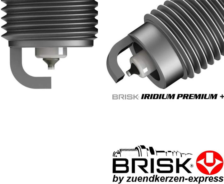 Brisk Iridium Premium+ Plus P6 1624 Zündkerzen, 4 Stück