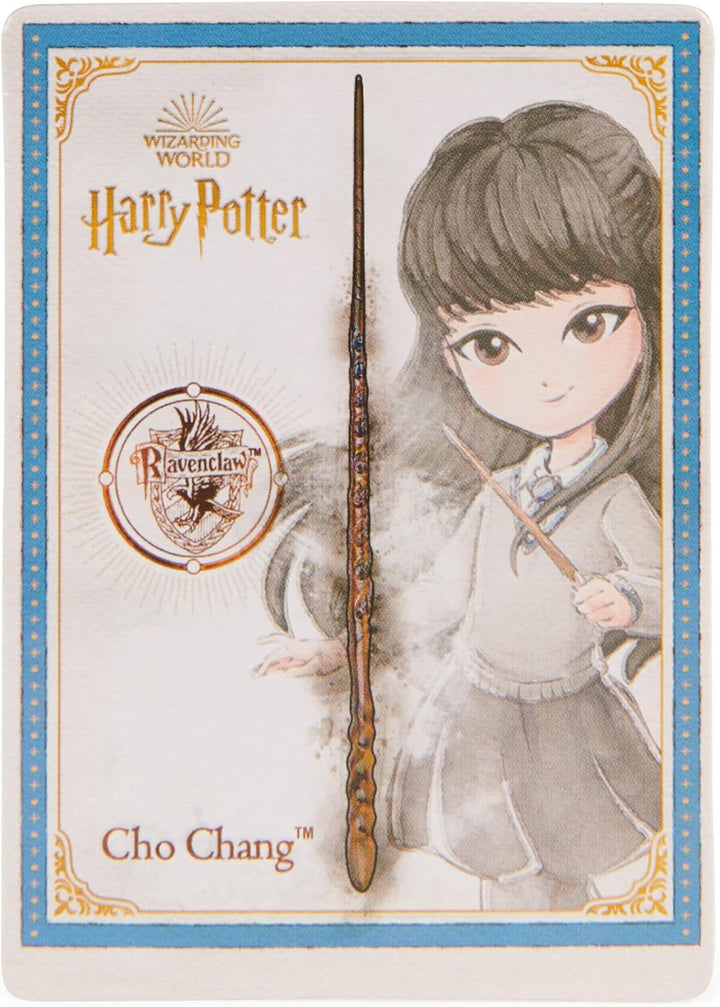 Wizarding World Harry Potter - Authentischer Cho Chang Zauberstab aus Kunststoff mit Zauberspruch-Ka
