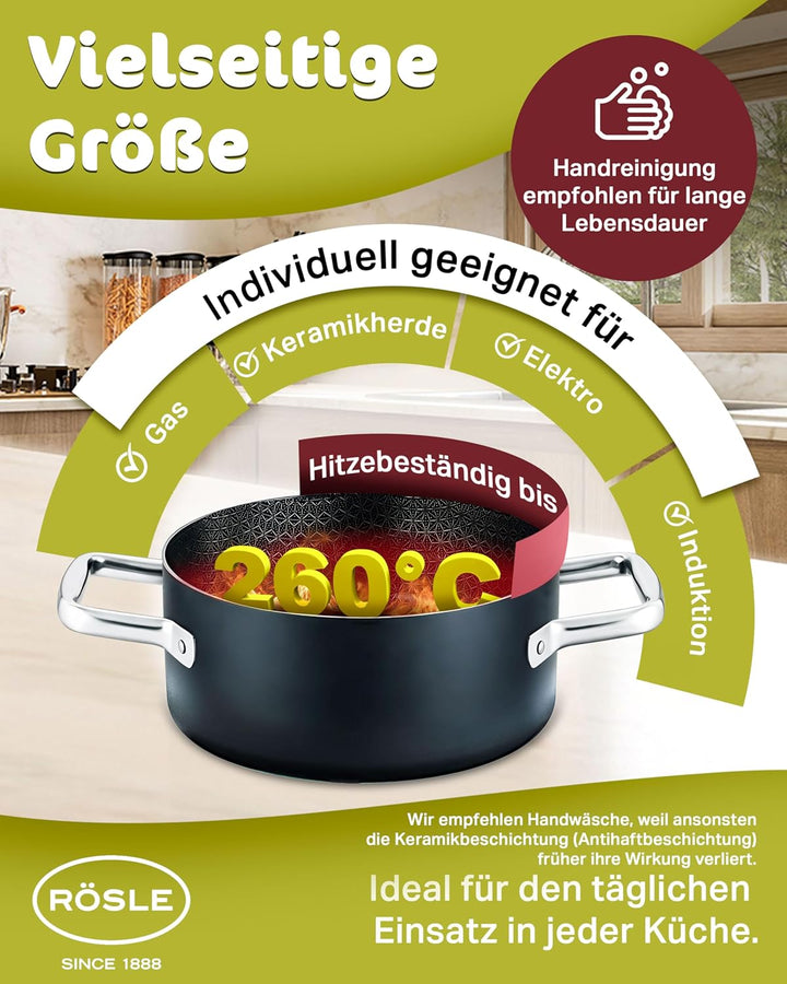 RÖSLE EBONIC ProNero Bratentopf 20cm