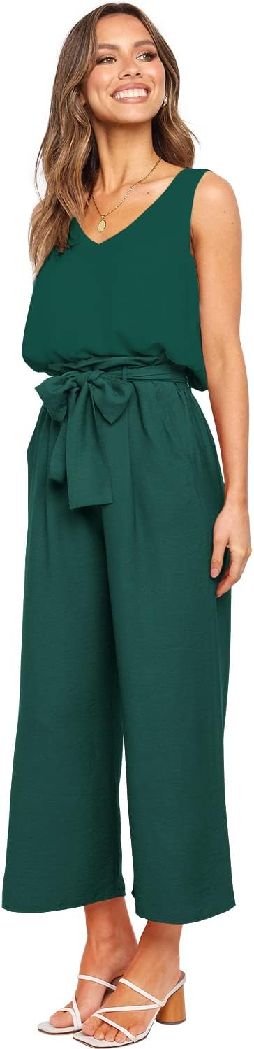 FANCYINN Frauen 2 Stück Casual Trainingsanzug Sommer Ärmelloses Tank Top Hose mit hoher Taille und T