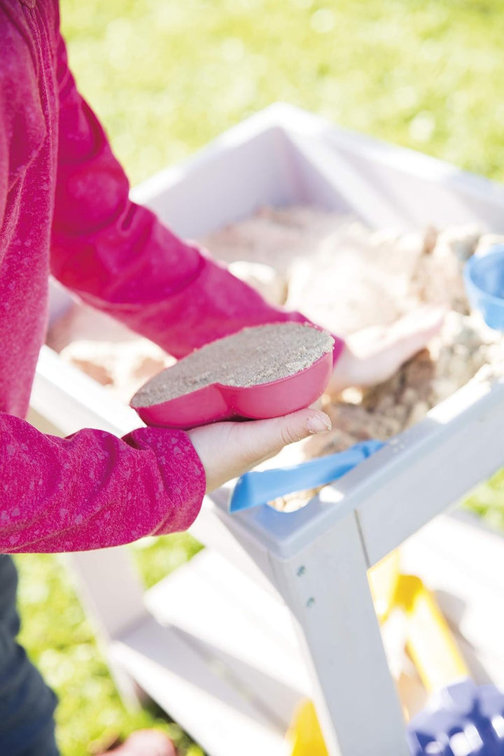 roba Kinder Outdoor+ Spieltisch 'Tiny', wetterfester Massivholz Sand- & Matschtisch, grau lasiert Gr