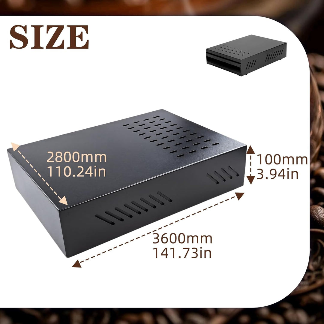 Kaffee Klopf Box Behälter, Edelstahl Kaffee Abklopfbehälter Sudschublade mit Klopf-Stick, Verdickter