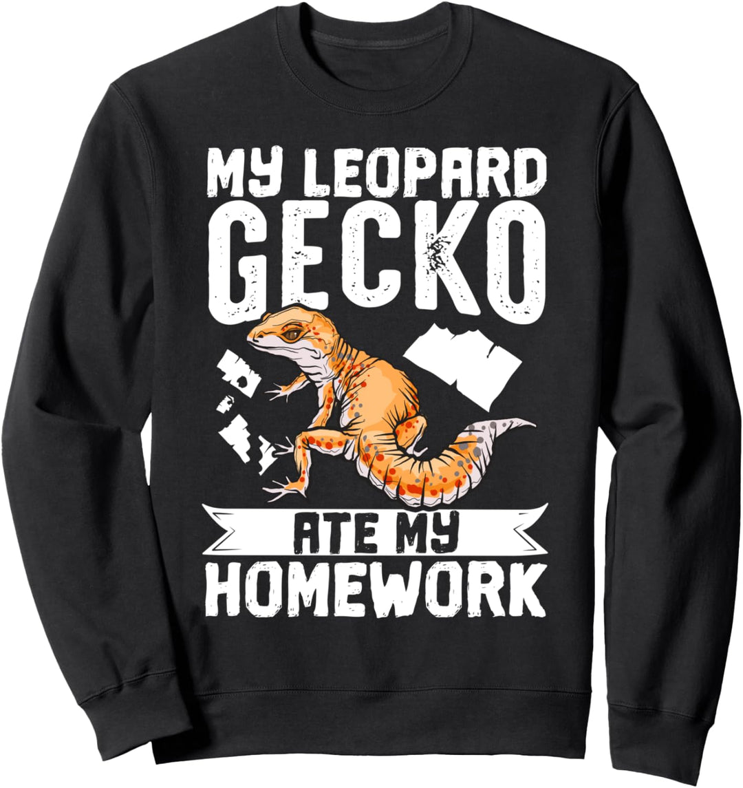 My Leopard Gecko Ate My Homework Reptilien Sweatshirt