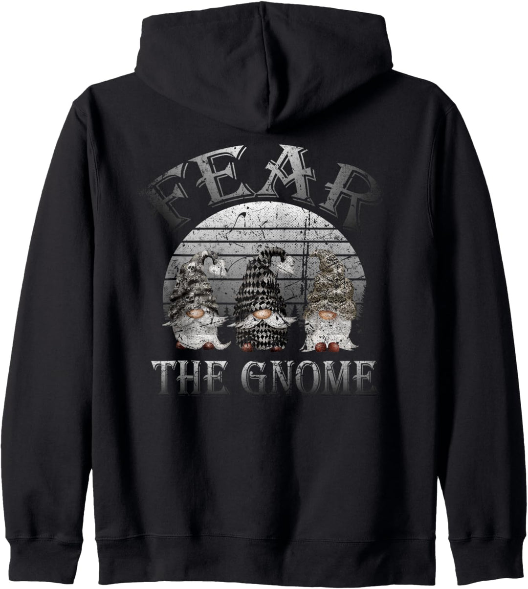 Fürchte den Gnom Dark Gothic Kapuzenjacke