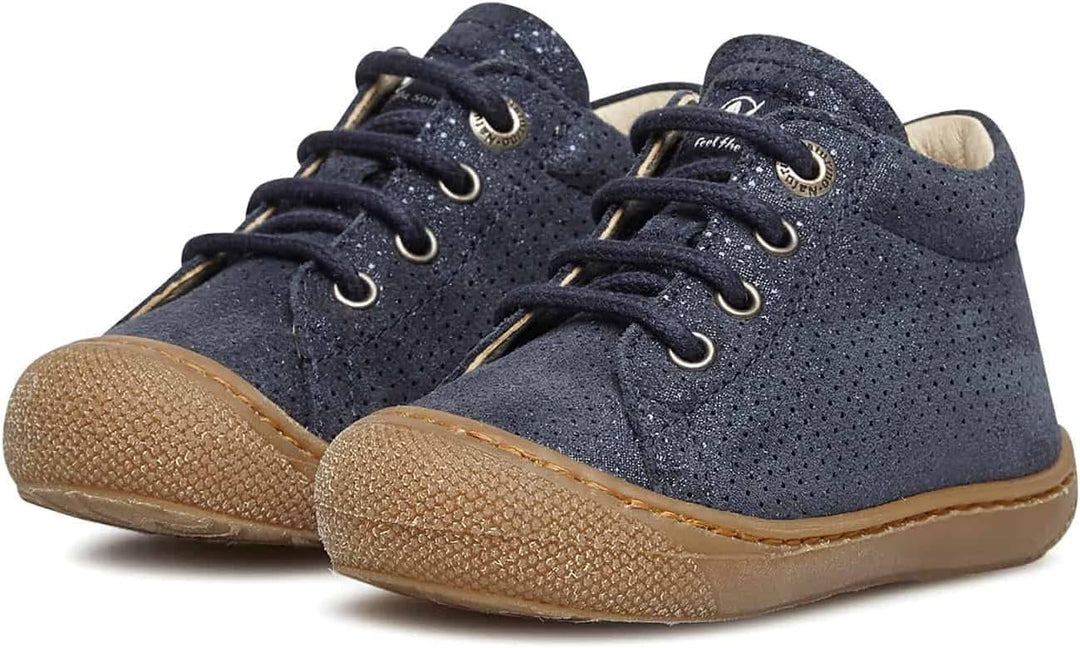 Naturino Lauflernschuhe aus Metallic 17 EU Blau, 17 EU Blau