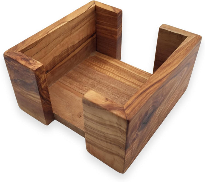 Zettelbox Notitzpapier Halter für 9x9cm Zettel, Stifthalter Becher, squaremood eckig handgefertigt a