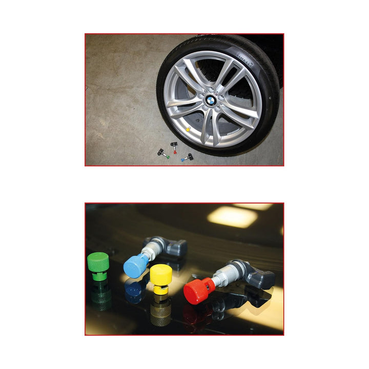 KS Tools 100.1185 RDKS / TPMS Reifenentlüfter-Satz, 4-tlg.