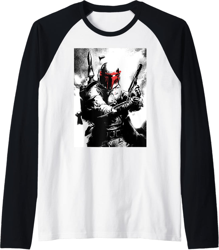 Star Wars Bobba Fett Negative Poster Raglan