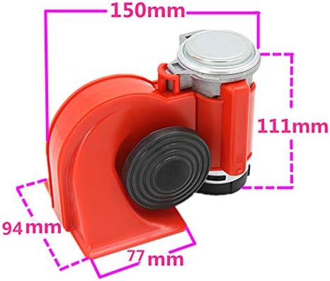 YIYIDA Auto air horn 135DB dual trompete super laute schnecke elektrische pumpe sirene, Lautsprecher