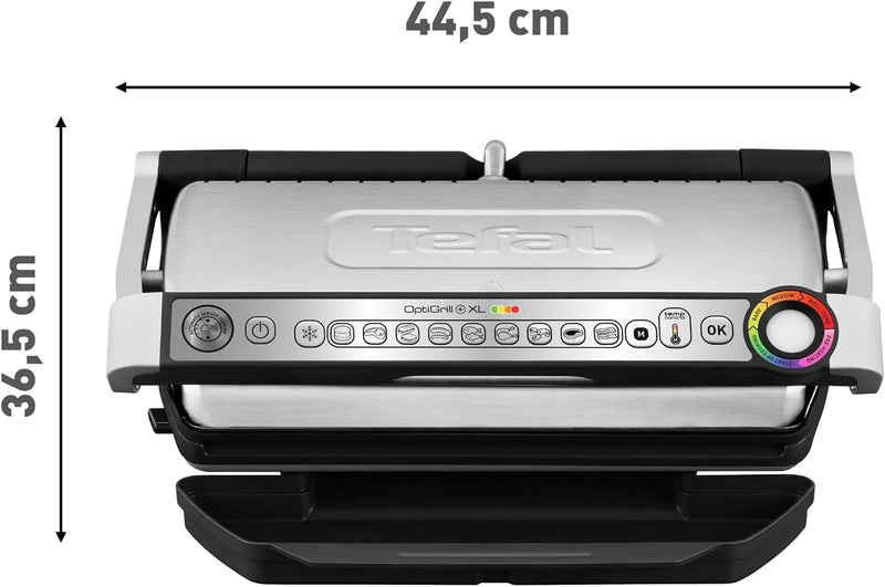 Tefal OptiGrill XL GC722D Kontaktgrill | XL-Grillfläche | Zusätzlichen Temperaturstufen | Automatisc