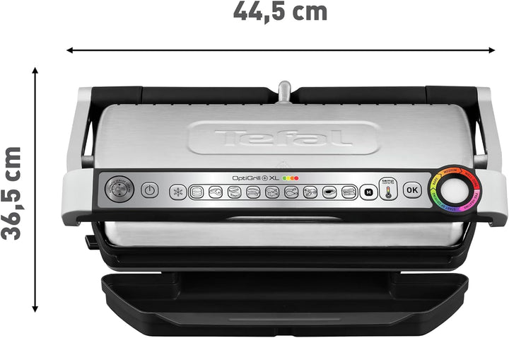 Tefal OptiGrill XL GC722D Kontaktgrill | XL-Grillfläche | Zusätzlichen Temperaturstufen | Automatisc