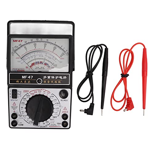 MF47 Mehrbereichs-Analog-Voltmeter, Multimeter mit Internem Magnetzeiger Hochgenaues Analog-Multimet