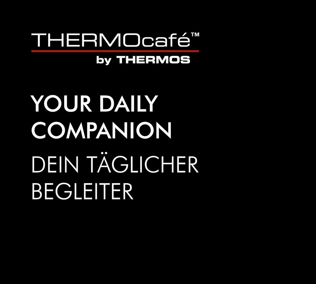 THERMOcafé by THERMOS TC DAILY FOOD JAR black mat 0,40l, 6h heiss & 12h kalt, mit Löffel, Thermobehä