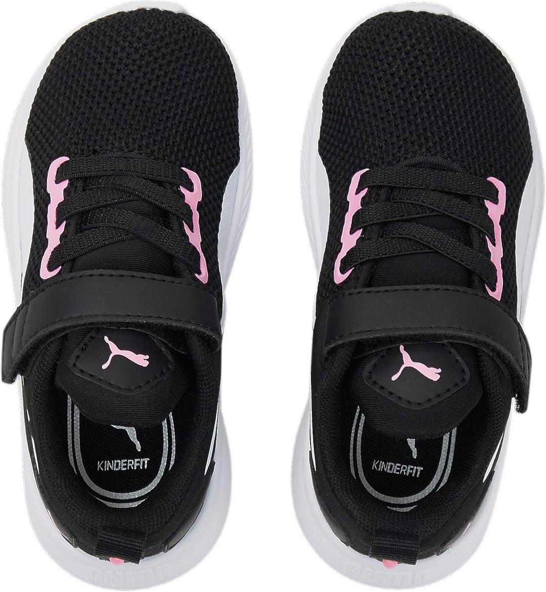 PUMA Herren Flyer Runner Engineer Knit Laufschuh 21 EU Puma Black Puma White Prism Pink, 21 EU Puma