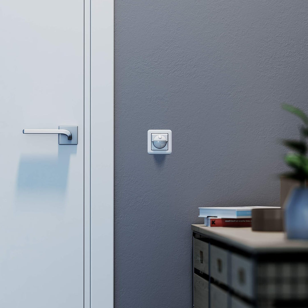 Steinel Einbau-Bewegungsmelder IR 2180 UP ECO weiss, Unterputz Wandschalter, 180° Sensorschalter, 2-
