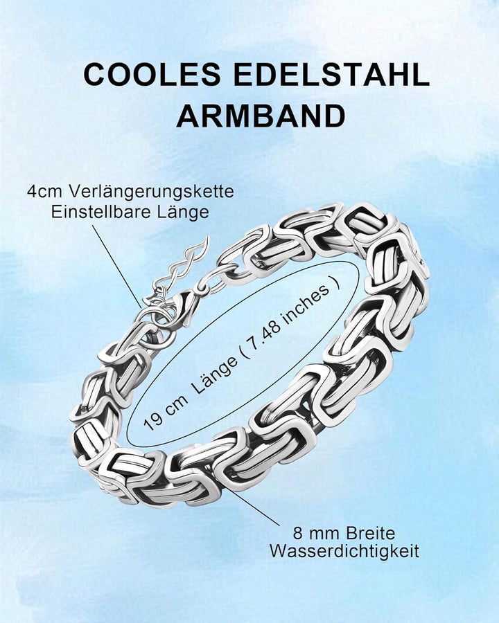 CheersLife Sohn Armband Geschenk von Mama Papa Armband für Meinen Sohn Weihnachten 18. Geburtstag Ju