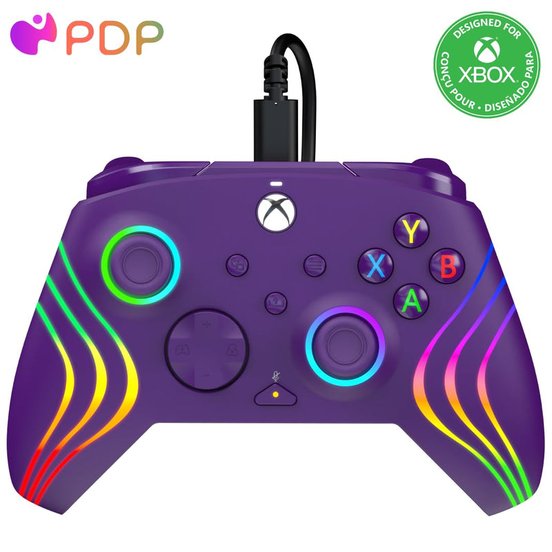 PDP Xbox Afterglow Wave Kabelgebundener Controller Lila