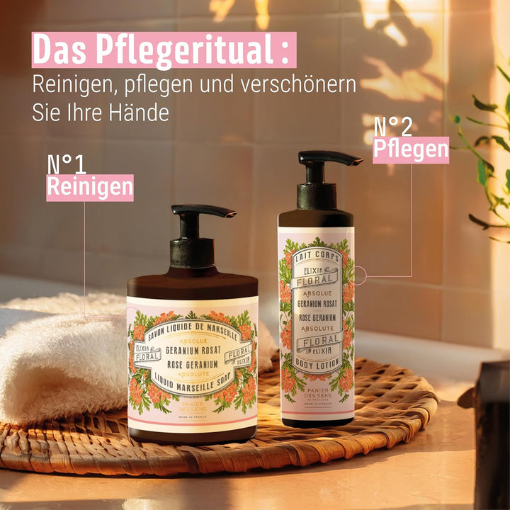 Panier des Sens Bodylotion trockene Haut Gernie, feuchtigkeitscreme mit Sheabutter & Olivenöl - Natu