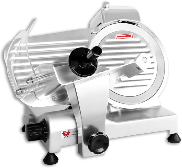 Beeketal 'Profi 220' Aufschnittmaschine mit Ø 220 mm Spezialmesser (glatte Schneide), Schnittstärke