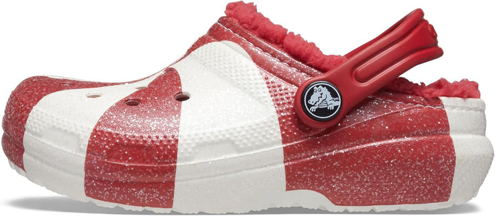 Crocs Classic Clog - Seasonal Graphic (Little Kid/Big Kid) 22 EU Weiss Rot, 22 EU Weiß Rot