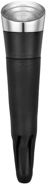 Le Creuset, 3-in-1 Weinausgiesser -belüfter und -verschluss, Ausgiesser und Verschluss, Schwarz, WA1