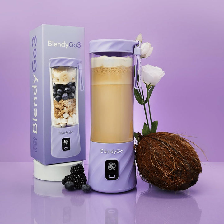 BlendyGo 3® Mixer Smoothie Maker, Smoothie Mixer Klein, Mini Portable Blender, Tragbarer Mixer USB,