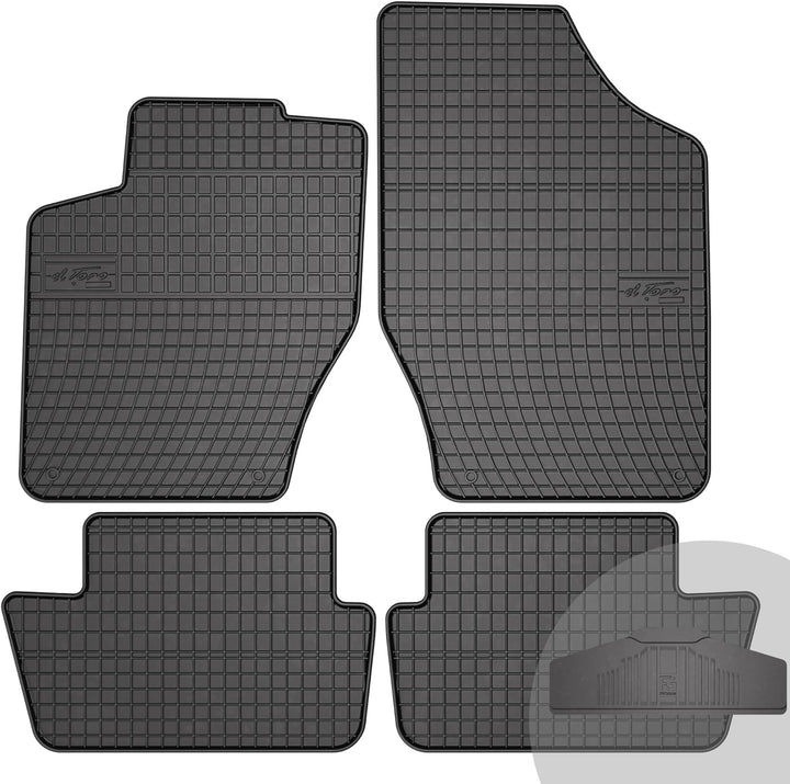FROGUM EL Toro Gummimatten Ganzjähriges-Set von Autofussmatte Auto Fussmatten für Peugeot 307 2001-2