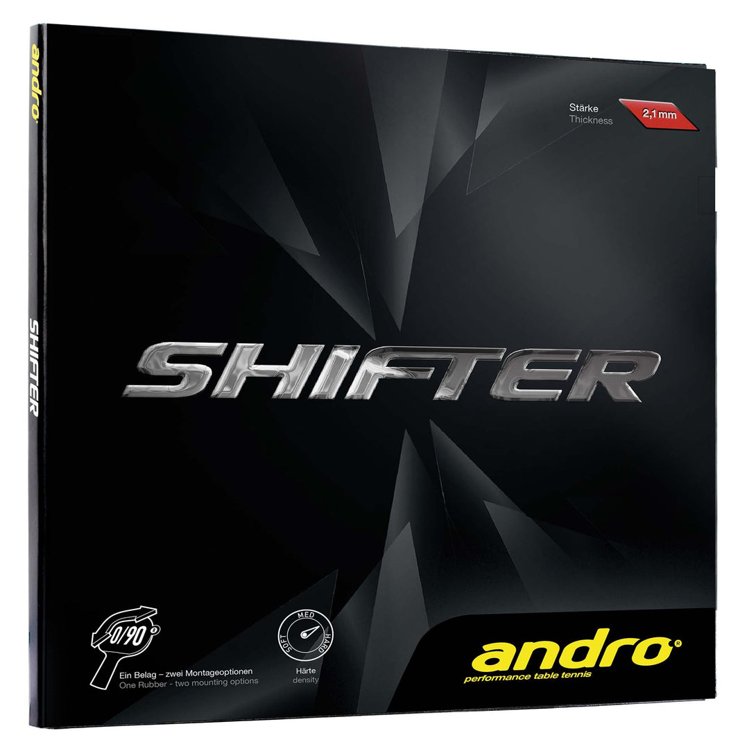 ANDRO Belag Shifter Schwarz 1,9 mm, Schwarz 1,9 mm