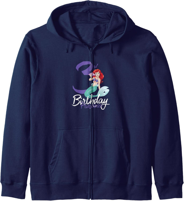 Disney Little Mermaid Ariel 3rd Birthday Princess Kapuzenjacke