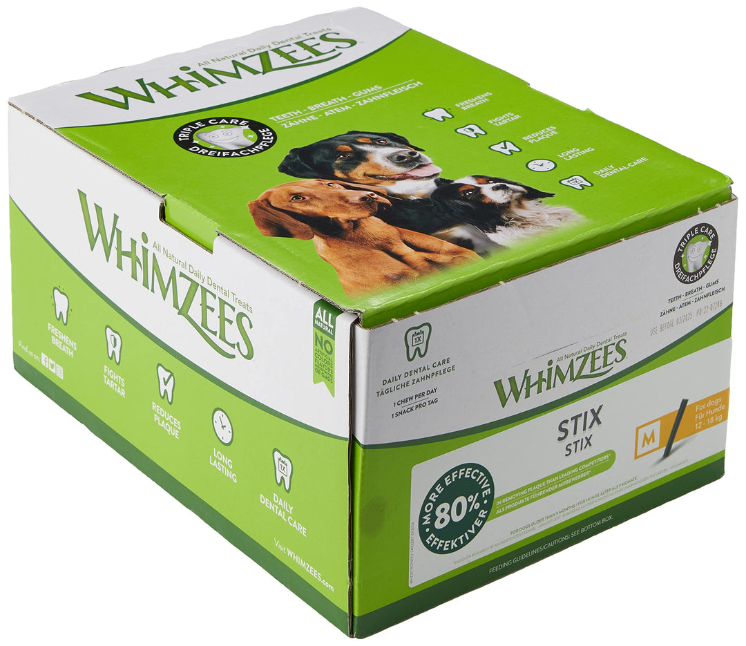 Whimzees Stix Grösse M | 100 Stck im Display Vorteilspackung