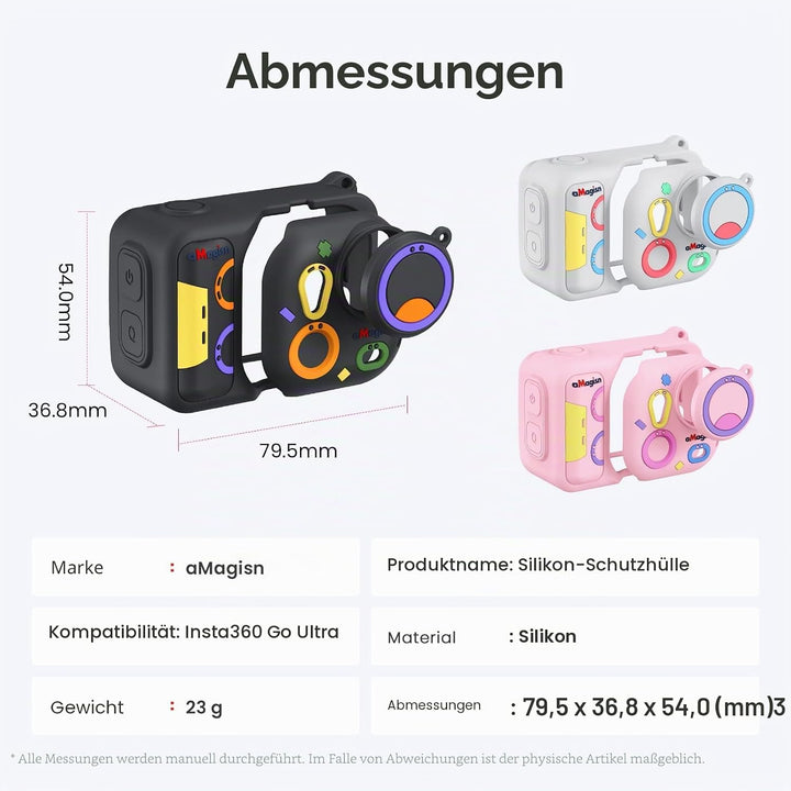 Schutzhülle für Insta360 Go Ultra Silikonhülle Kameraschutz Objektivschutz Kamera Schutzhülle Kamera
