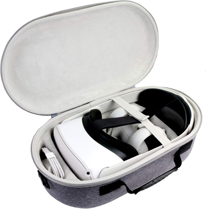 Aenllosi Hart Hülle Tasche für Meta 2/Oculus 2/PICO 4 VR Headset and Elite Strap (Nur Tasche) (Grau