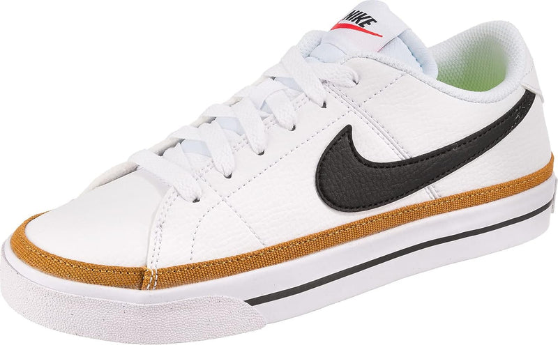 NIKE Damen Court Legacy Next Nature Sneaker 38 EU White Black Desert Ochre Team Orange, 38 EU White