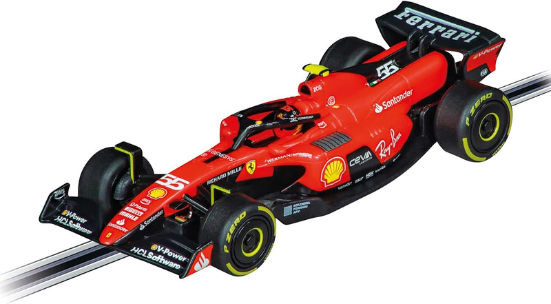 Carrera - 20064239 GO!! Ferrari SF-23 C. Sainz, No.55 | Fahrzeug im Massstab 1:43 | Slotcar | Kompat