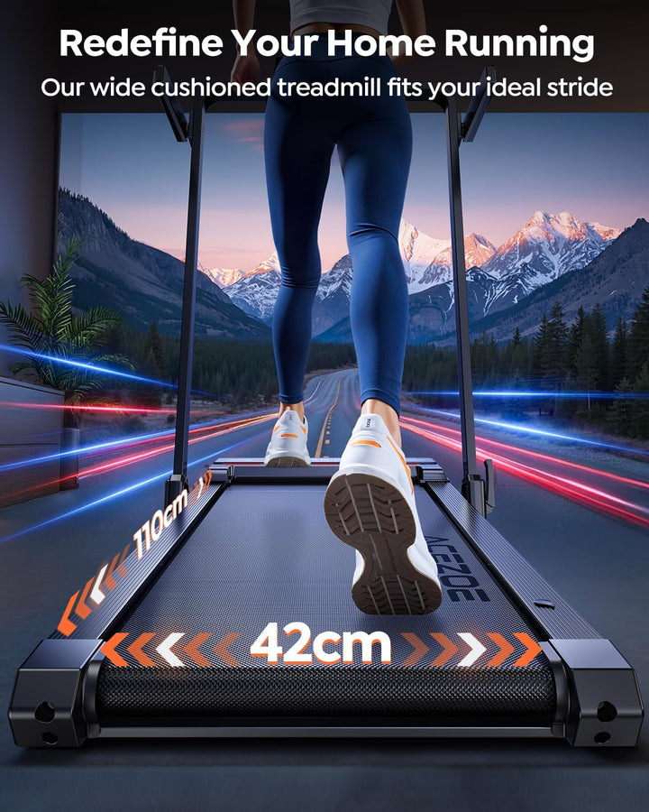 laufband für zuhause mit Neigung, 5 IN 1 Walking Pad mit 12% Steigung, 2.5HP Klappbar Laufband für Z