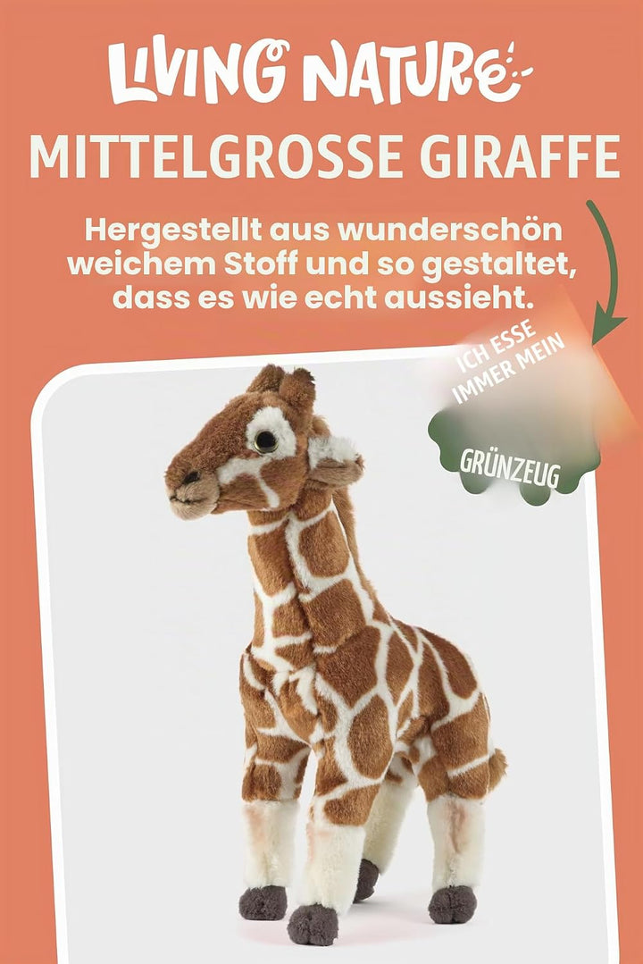 Living Nature Stofftier - Medium Gifaffe (32cm) M Giraffe, M Giraffe