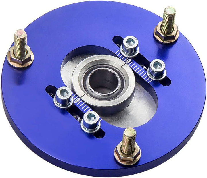 maXpeedingrods 2 Stück Domlager für 3er E36 M3 Vorne Camber Plate Federbeinlager Blau für E36 Blau,