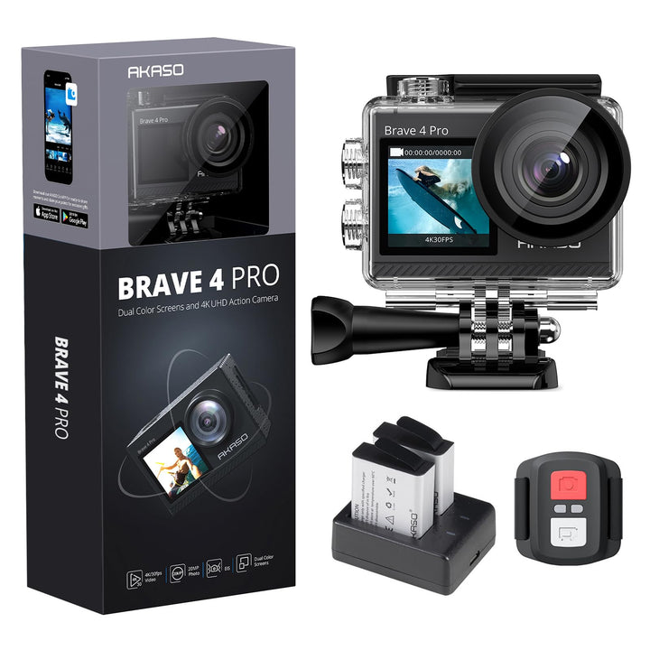 AKASO Action Cam 4K 20MP WiFi 40M Unterwasserkamera Ultra HD Touchscreen 170 ° Einstellbar Weitwinke