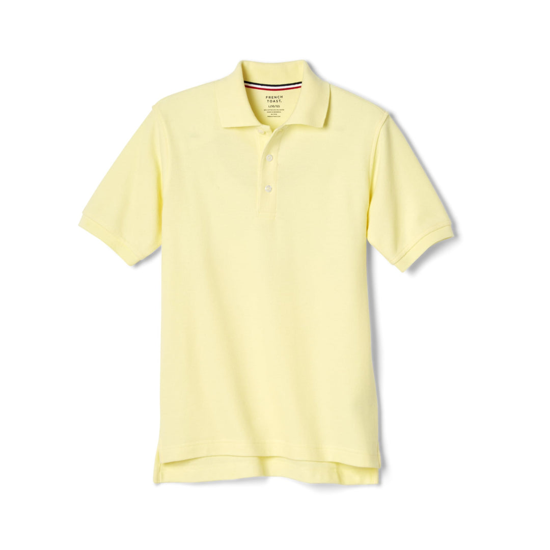 French Toast Unisex Kinder Short Sleeve Pique Polo Shirt (Standard &amp; Husky) Poloshirt 2 Jahre Gelb,