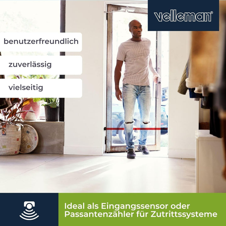 Dexlan - PEM7D IR-Durchgangsmelder mit Alarm. 221090