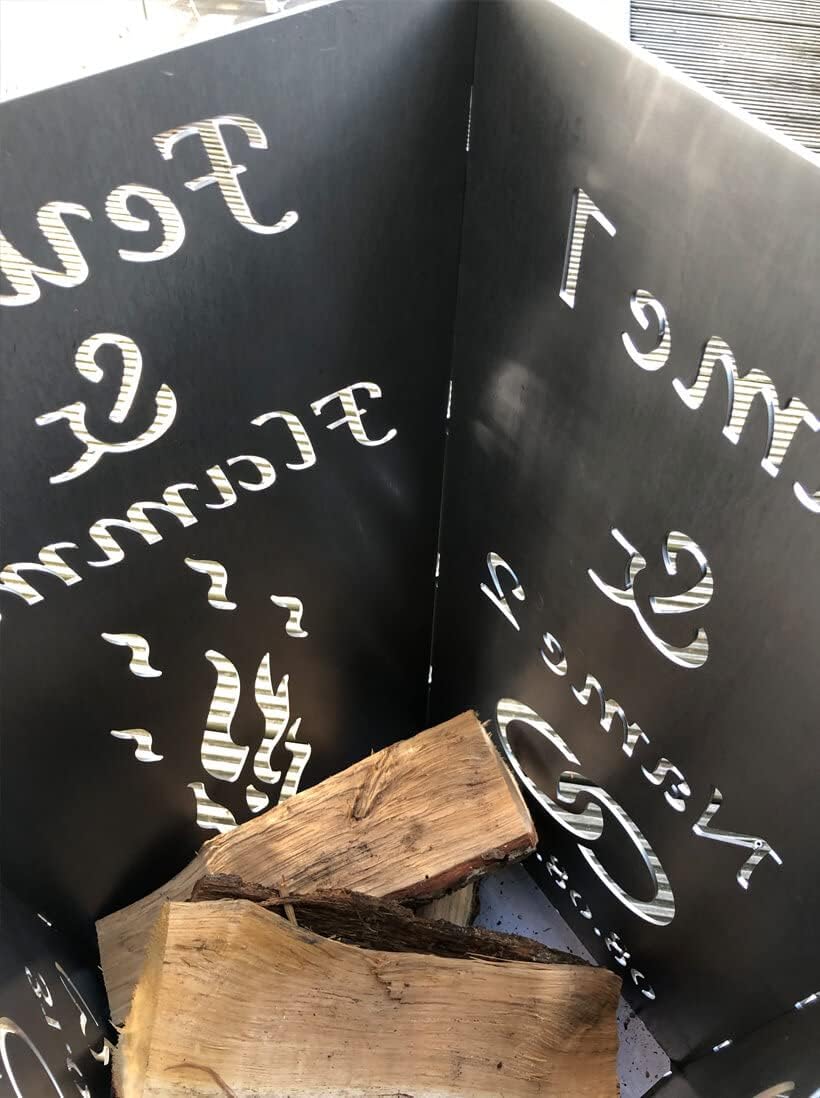 EXTRAVAGANT® Feuertonne Hochzeit Hochzeitsgeschenk PERSONALISIERT Namen Brautpaar Geschenk individue