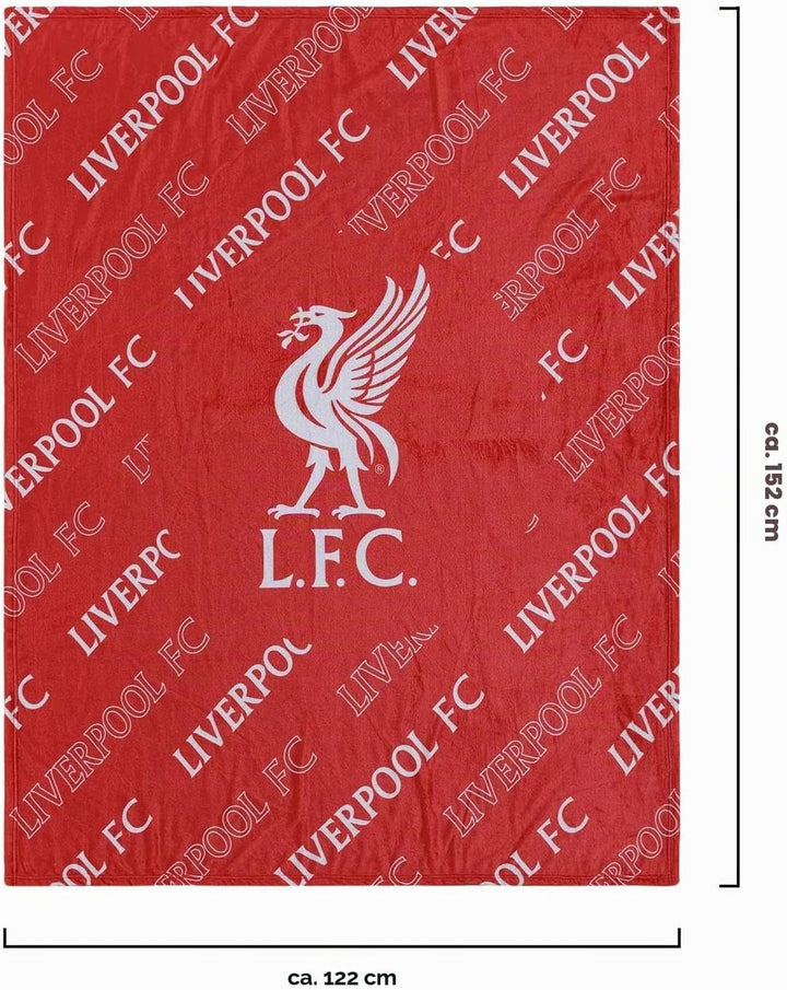 Liverpool FC EPL Supreme Slumber Plush Throw Blanket, Liverpool