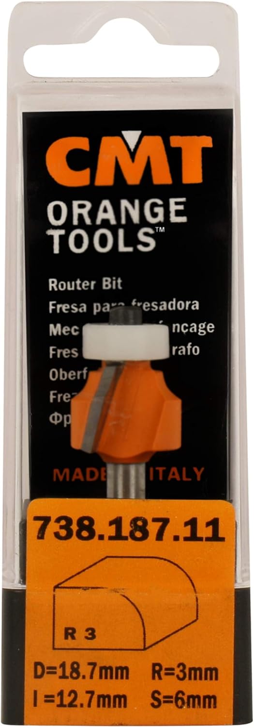 CMT Orange Tools 738.167.11 – Erdbeere R. Concavo mit rodam. HM S 6 I 12.7 R 2 D 16.7