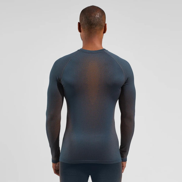 Odlo Herren Performance Warm Eco_196192 Funktionsunterwäsche Langarm Shirt (1er Pack) XL India Ink,