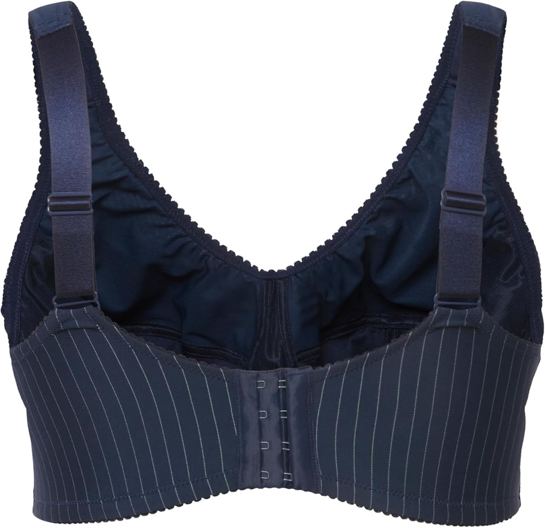 Ulla Popken Damen Entlastungs-BH, Ohne Bügel, Strassanhänger, Cup C - G BHS 110C Nachtblau, 110C Nac