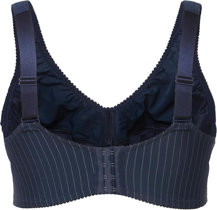 Ulla Popken Damen Entlastungs-BH, Ohne Bügel, Strassanhänger, Cup C - G BHS 110C Nachtblau, 110C Nac
