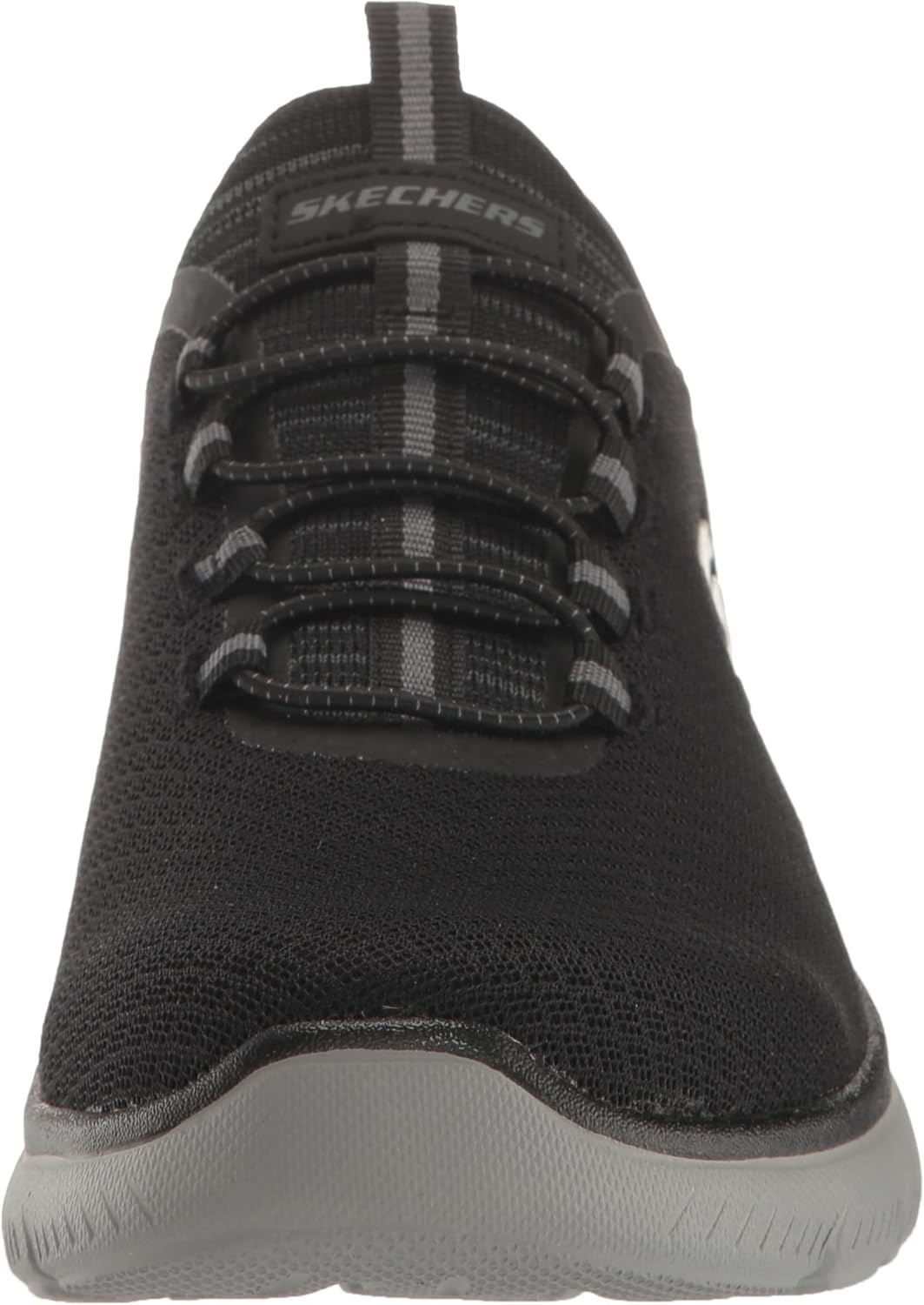 Skechers Herren Summits High Range Sneakers 39 EU Weit Black Mesh Charcoal, 39 EU Weit Black Mesh Ch