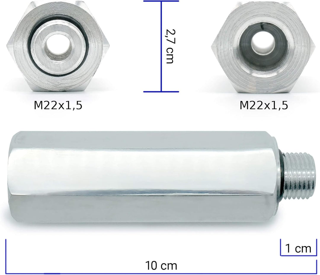 Handgriff Set M22x1,5 Aluminium Verlängerung für Kupplungskopf Druckluft LKW